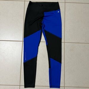 Champion Black and Blue Activewear Leggings